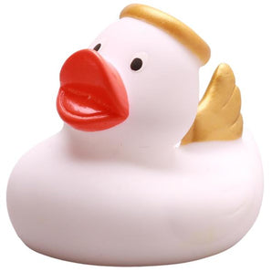 Quietscheentchen Engel mit goldenen Flügeln - 6,5 cm