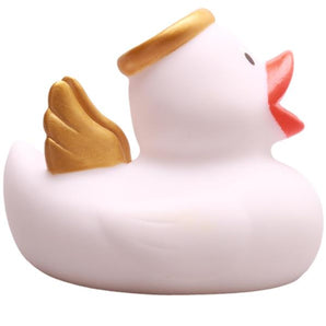 Quietscheentchen Engel mit goldenen Flügeln - 6,5 cm