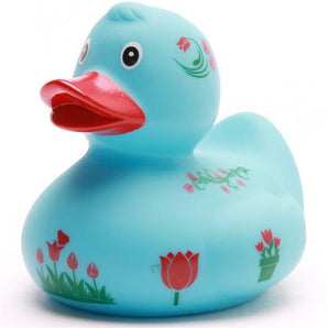 Badeente Tulpe - blau