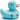 Badeente Tulpe - blau