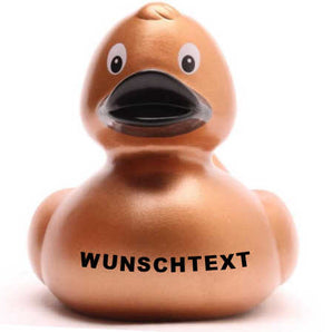 Ente Olivia - kupfer - 8 cm - Personalisiert