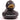 Ente Wanda - schwarz - 8 cm - PERSONALISIERT - weiss