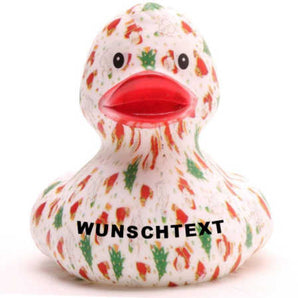 Ente XMas - weiss - Personalisiert