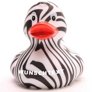 Zebra Badeente - Personalisiert