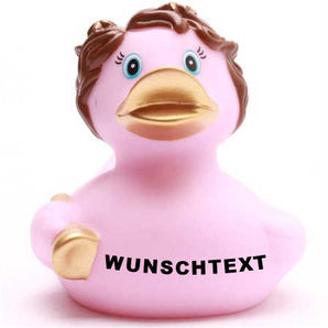 Engel Ente - pink - Personalisiert