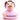 Engel Ente - pink - PERSONALISIERT - schwarz