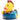 Badeente Dart - PERSONALISIERT - schwarz