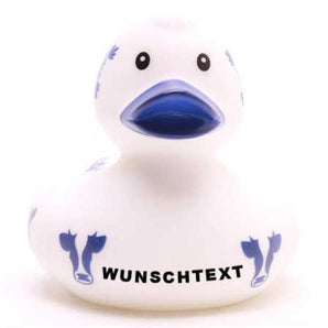 Badeente Delfter Porzellan - Personalisiert