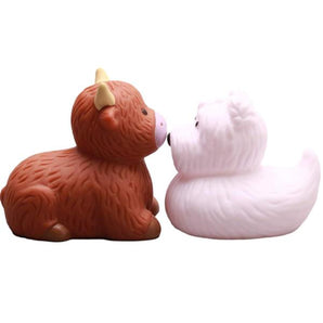 Badetiere Westie & Highland Cow