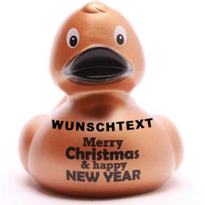 Badeente Merry Christmas & Happy New Year - Personalisiert