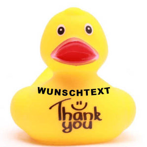 Badeente "Thank you" - Personalisiert