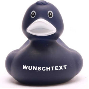 Badeente dunkelblau - Personalisiert