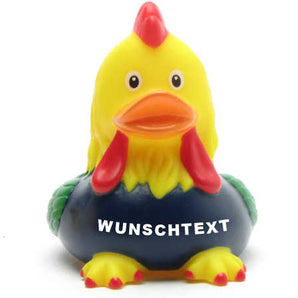 Hahn Badeente - Personalisiert