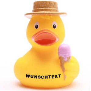 Quietscheentchen Eis-Schlecker - Personalisiert