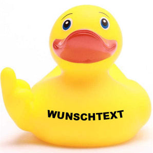 Stinkefinger Badeente - Personalisiert