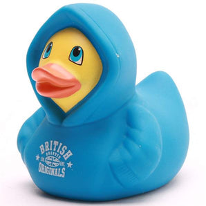 Badeente British Hoodie - blau