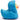 Badeente British Hoodie - blau