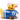 Badeente Eishockey blau