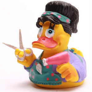 Quietscheente Friseuse - lila