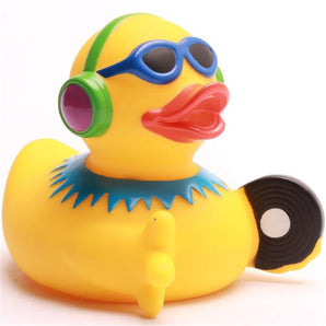 Badeente Diskjockey