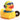 Badeente Diskjockey