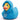 Badeente British Hoodie - blau