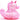 Glitzer Einhorn pink Quietscheente