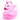 Glitzer Einhorn pink Quietscheente XL
