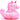 Glitzer Einhorn pink Quietscheente