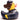 Badeente Stewardess - blauer Schal
