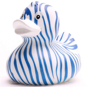 Zebra Badeente - blau