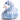 Zebra Badeente - blau