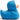 Badeente British Hoodie - blau - 9,5 cm