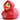 Badeente Hoodie Wales - rot - 9,5 cm
