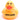 Glitzer - Ente - orange - PERSONALISIERT - schwarz