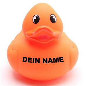 Ente - Flavia - orange - Personalisiert