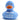 """"""You make my Day" Ente - blau - PERSONALISIERT - weiss