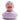 """"""You make my Day" Ente - lila - PERSONALISIERT - weiss