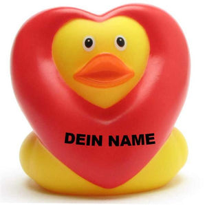 Herz Ente - Personalisiert