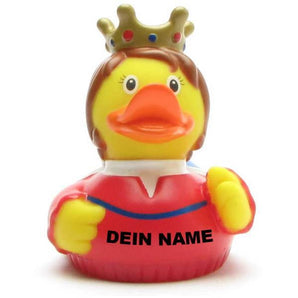 Königin Ente rot-blau-weiss - Personalisiert