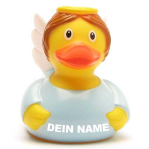 Ente Engel - hellblau - Personalisiert