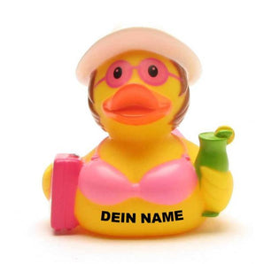 Ente Urlauberin - Personalisiert