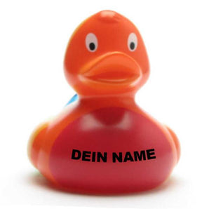 Ente Pride bunt gestreift - Personalisiert