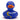 Ente Mond und Sterne - PERSONALISIERT - weiss