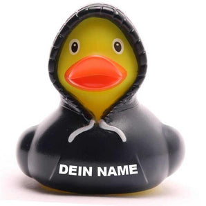 Hoodie Ente - blau - Personalisiert