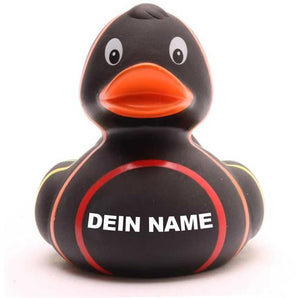 Ente Rainbow - schwarz - Personalisiert