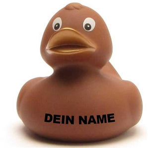 Ente Lea braun - 8 cm - Personalisiert