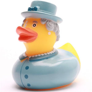 Badeente Queen Elizabeth II. - blau