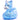 Glitzer Einhorn blau Quietscheente