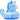 Glitzer Einhorn blau Quietscheente